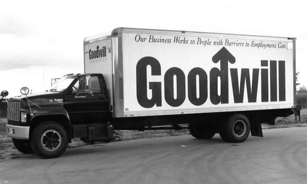goodwill truck 1990's Goodwill Truck from the 1990's