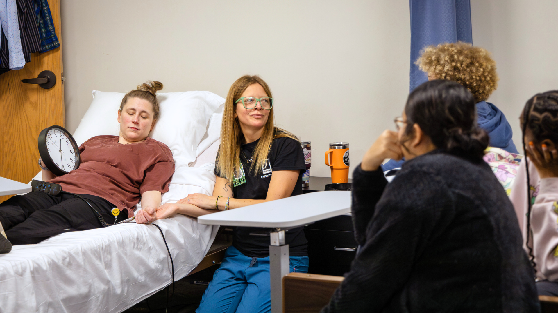 CNA Class women learning in classroom