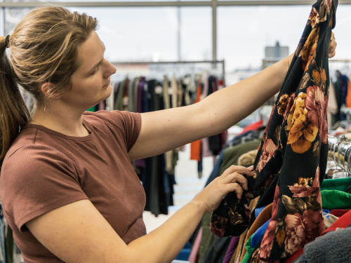 Woman shopping