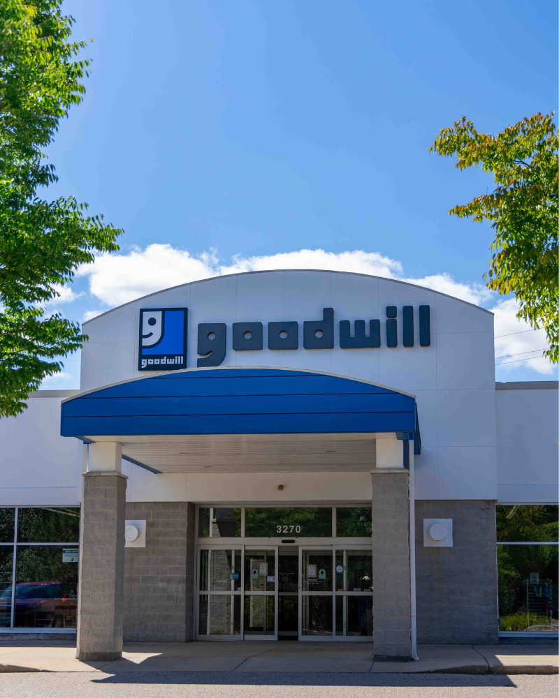 store exterior goodwill store